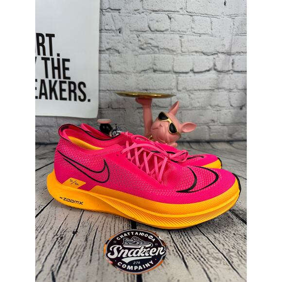 Nike ZoomX Streakfly Running Shoes Mens 11.5 Pink Orange Black Athletic Sneakers main image 5